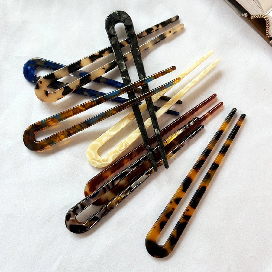 Women's Retro U Shape Acetic acid sheets Hairpin