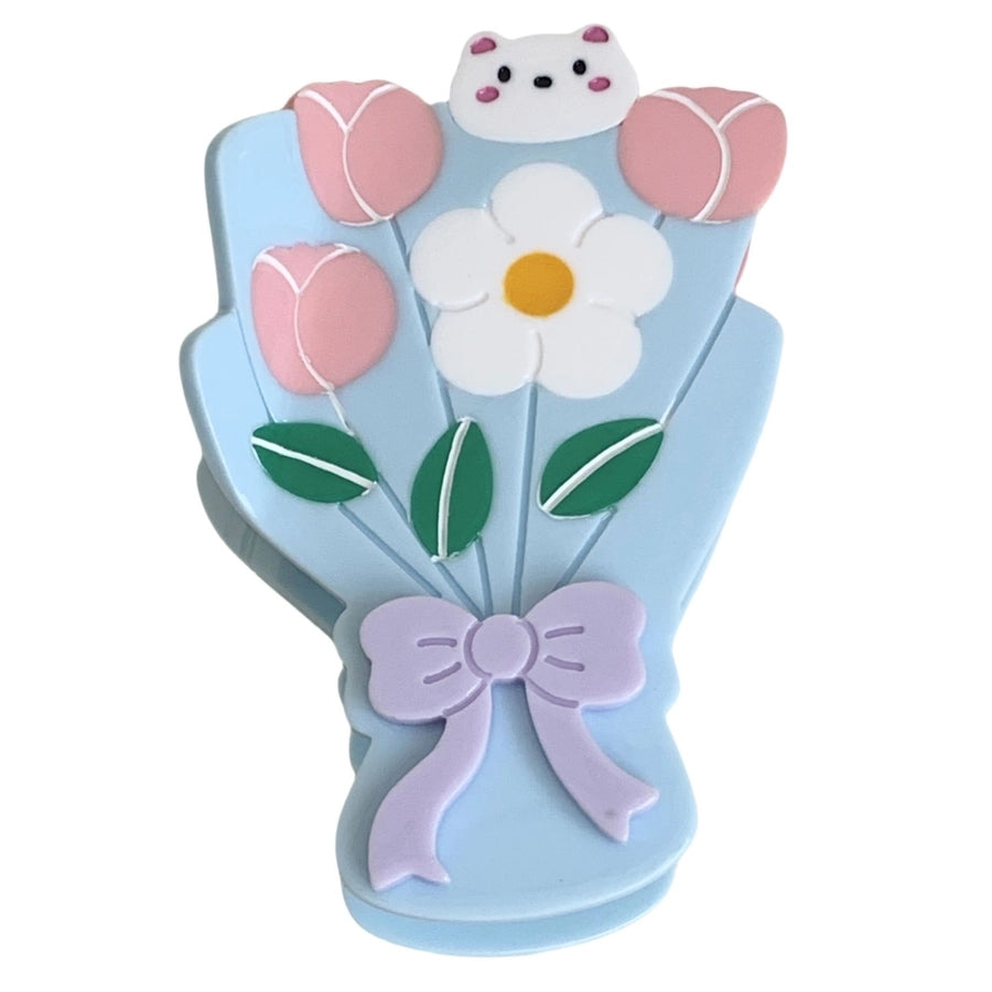 Women's Casual Elegant Streetwear Floral Acetic acid sheets Hair Claws