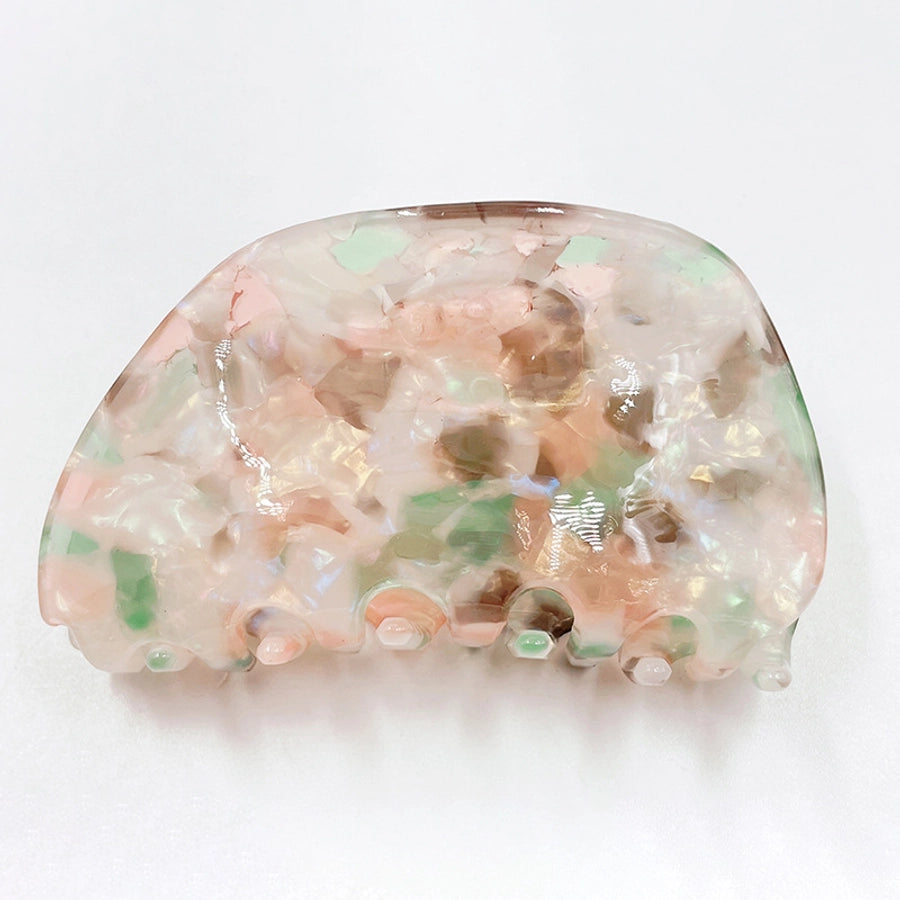 retro marble arylic handmade hair claws 1 piece