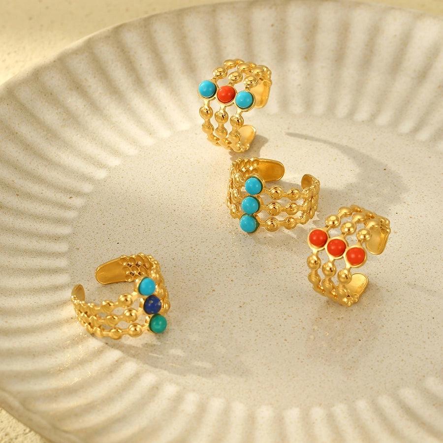 Jewelry Casual Simple Style Geometric 304 Stainless Steel Open Rings