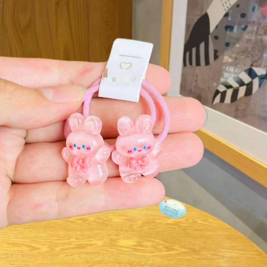 Girl'S Cute Sweet Animal Plastic Resin Hair Tie