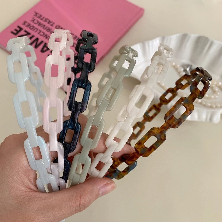 Women's Casual Simple Style Streetwear Solid Color Acetic acid sheets Hair Band