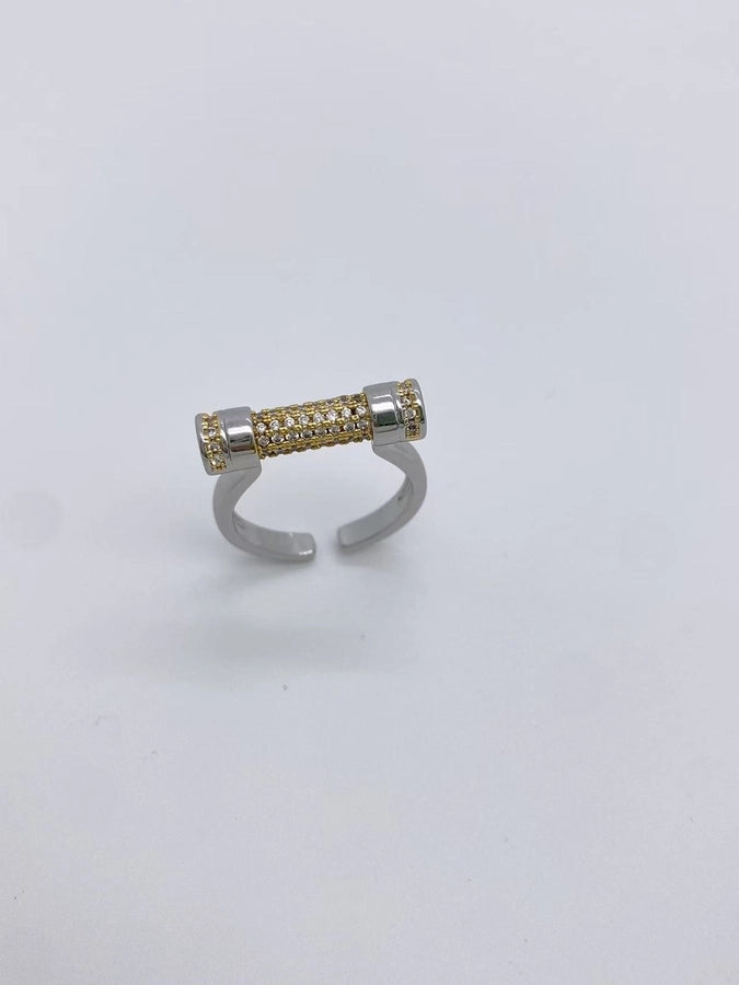 Jewelry Retro Classic Style Geometric Copper Zircon Mixed Metal Rings Bracelets