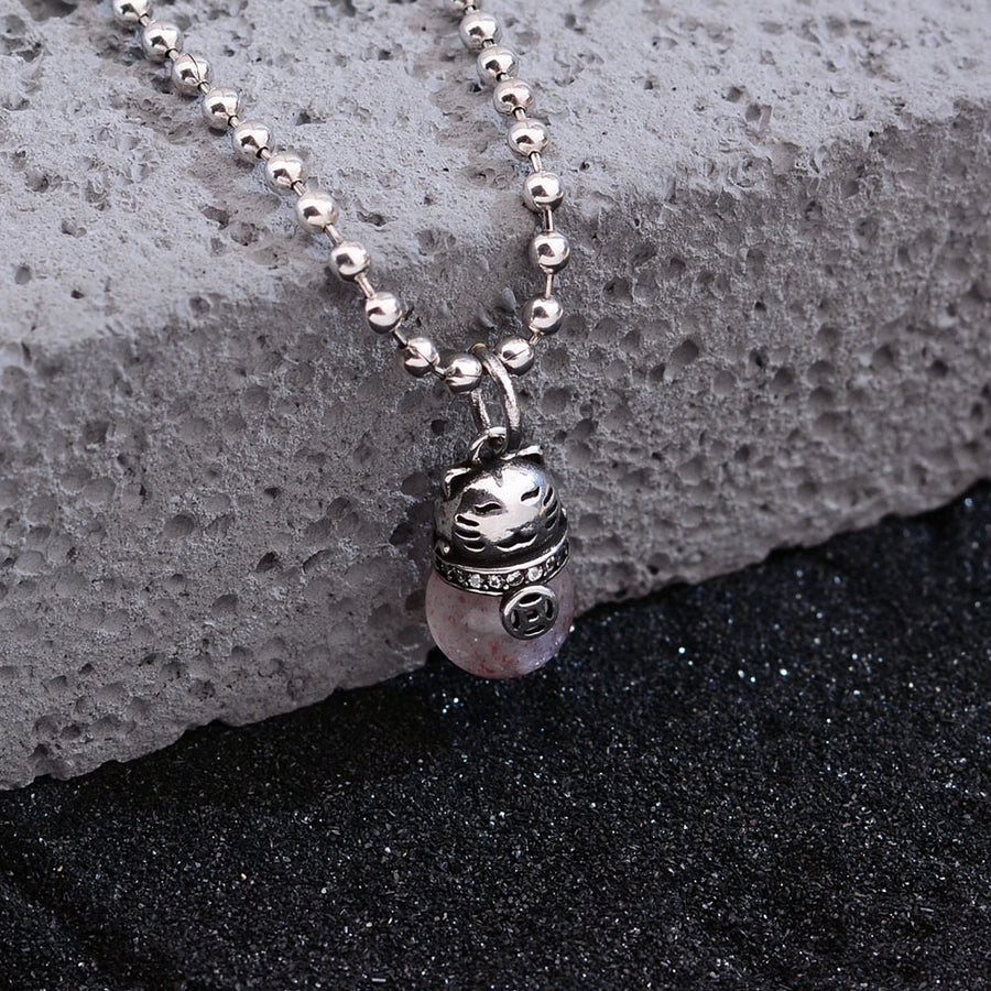 Jewelry Casual Cute Cat Copper Pendant Necklace