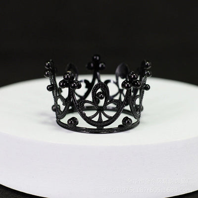 Women's Simple Style Crown Alloy Inlay Rhinestones Pearl Crown
