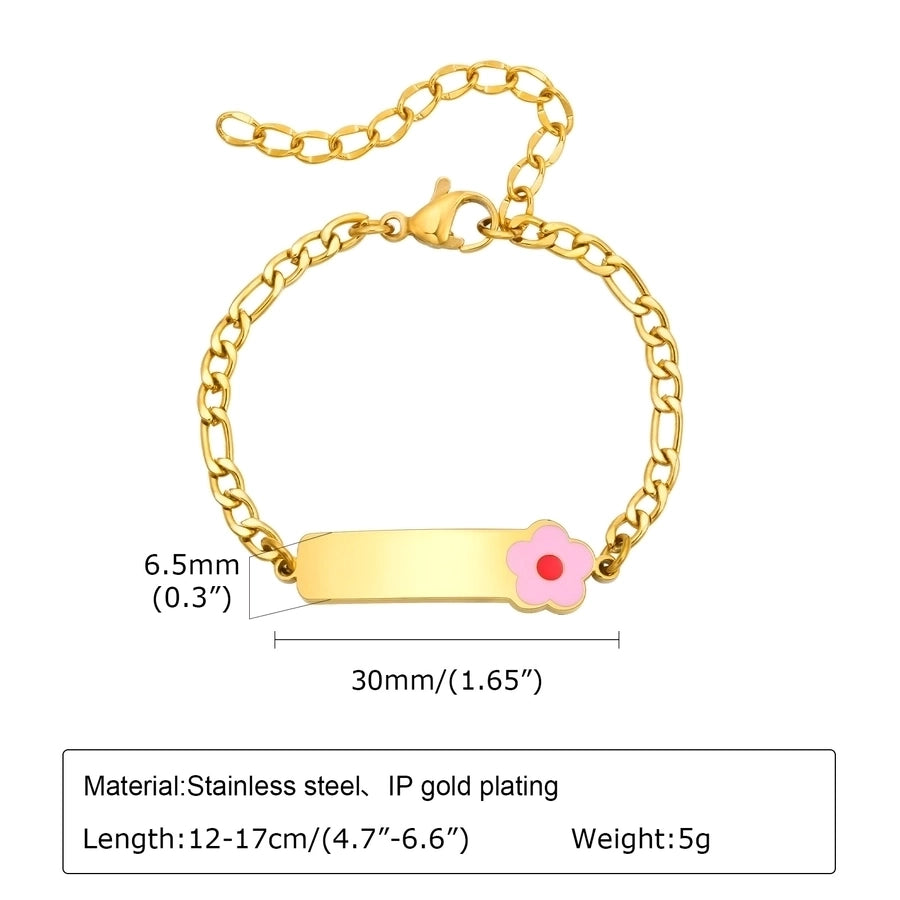 Basic Car Heart Shape Crown 304 Stainless Steel 18K Gold Plated Bracelets In Bulk