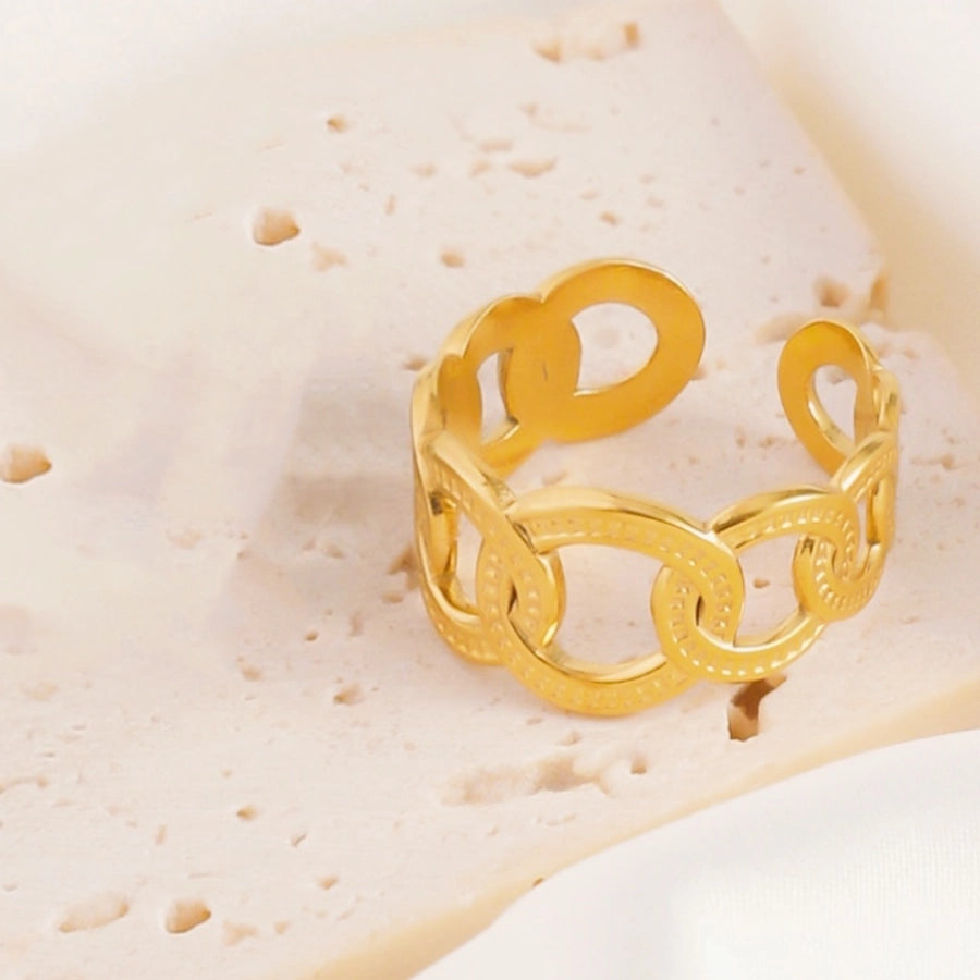 Jewelry Elegant Geometric Titanium Steel Open Rings