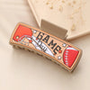 Women's Casual Preppy Style Simple Style Letter Rugby Pu Leather Hair Claws