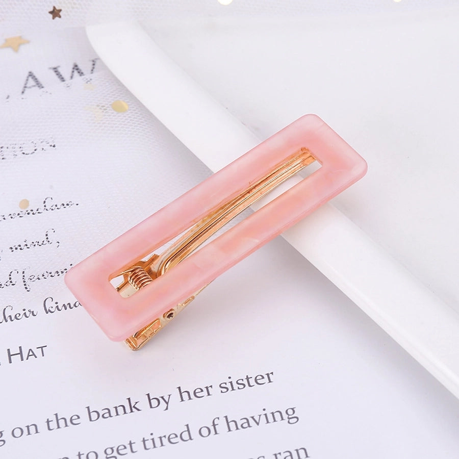 retro color block polka dots acetic acid sheets hair clip 1 piece