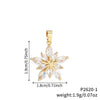 Elegant Personality Fashion Snowflake Suit, 3-Piece Fashion Simple Pendant Necklace and Earrings Suit, Suitable for Daily Wear, Party and Valentine's Day Gifts
