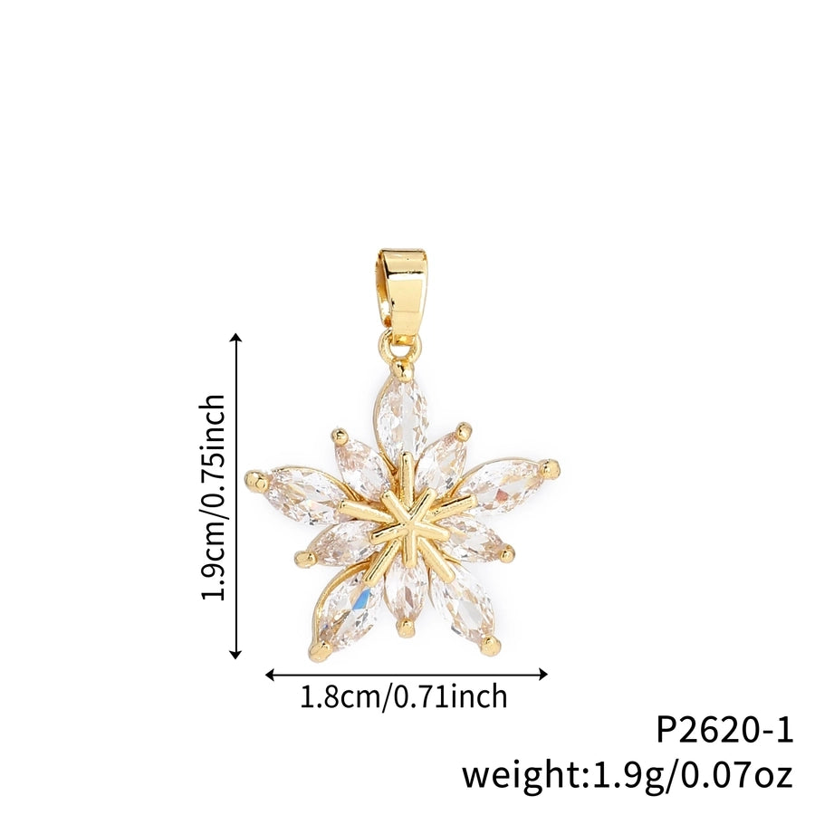 Elegant Personality Fashion Snowflake Suit, 3-Piece Fashion Simple Pendant Necklace and Earrings Suit, Suitable for Daily Wear, Party and Valentine's Day Gifts