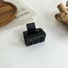 autumn and winter new milk tea coffee grasp clip elegant temperament hair claw back head hair grasp ins simple hair accessories