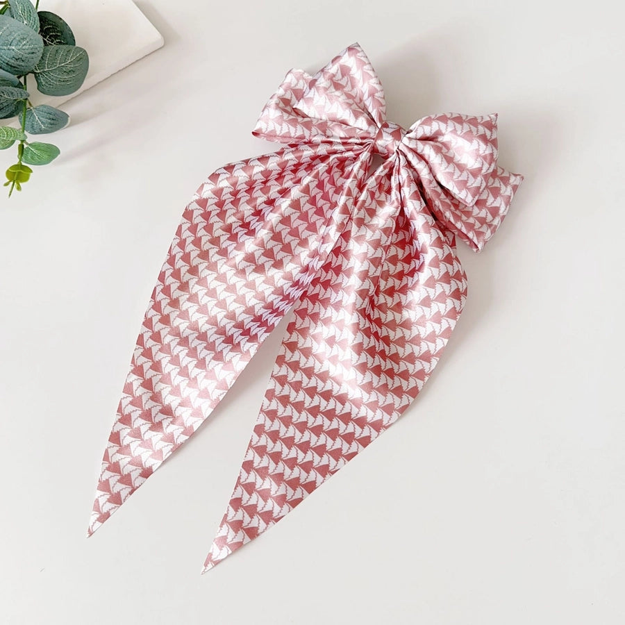 Women's Elegant Streetwear Bow Knot Cloth Hair Clip
