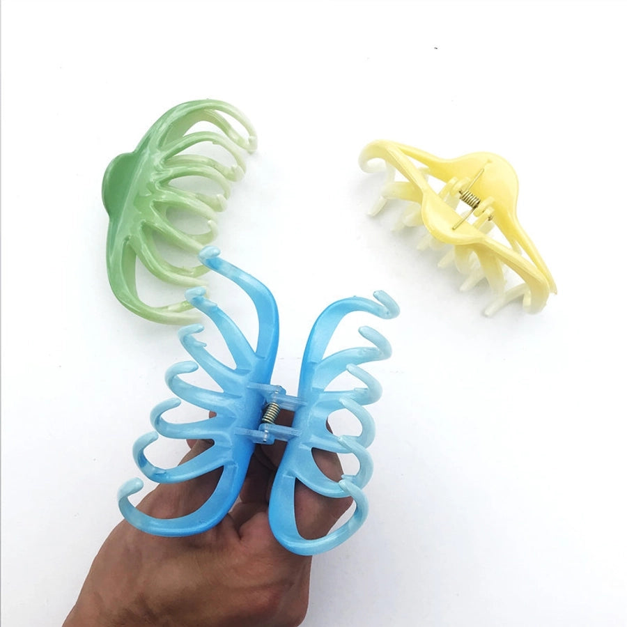 women's simple style solid color arylic hair claws