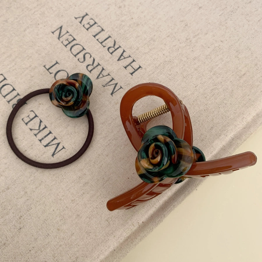 Women's Elegant Lady Simple Style Flower PS Acetic acid sheets Hair Tie Hair Claws