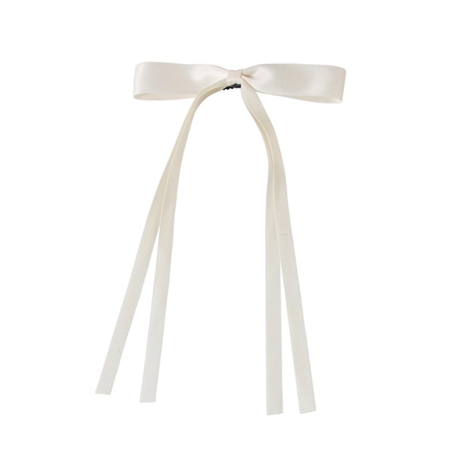 hot sale long ribbon bow hairpin sweet Ribbon Girl hairpin hairpin women's back spoon duckbill clip