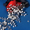 elegant princess lady flower artificial crystal artificial pearl hair band
