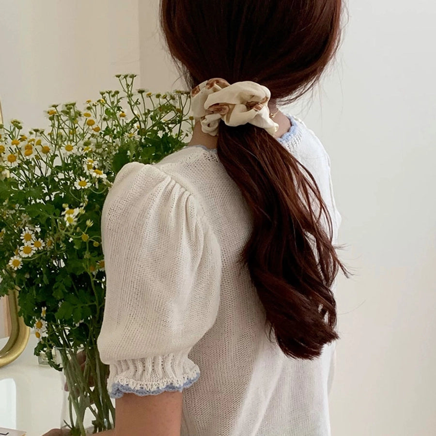 Women's Preppy Style Sweet Korean Style Animal Bear Cloth Hair Tie