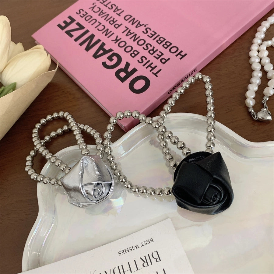 Women's Retro Simple Style Flower Leather Hair Tie