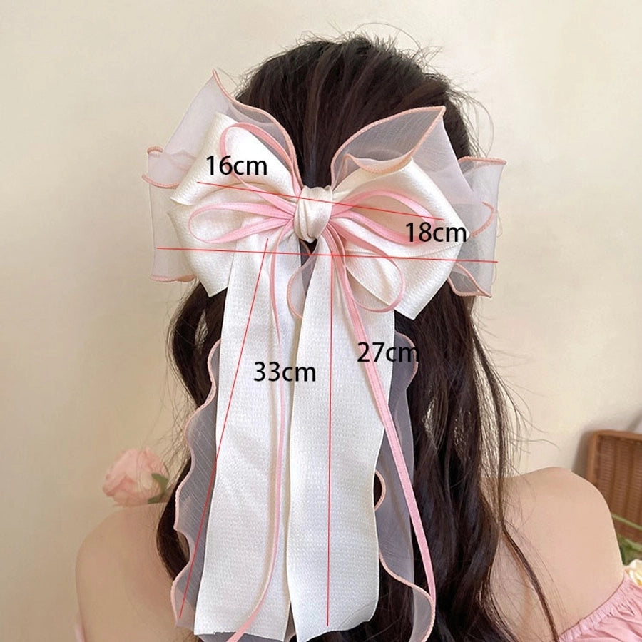 Women's Simple Style Classic Style Bow Knot Alloy Cloth Hair Clip