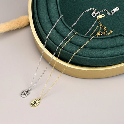 Jewelry Simple Style Flower 304 Stainless Steel Rhinestones 18K Gold Plated Plating Pendant Necklace