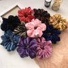 velvet oversized pure color hair scrunchies
