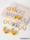 1 Pair Simple Style Geometric 304 Stainless Steel 18K Gold Plated Earrings