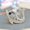 fashion crown gauze epoxy inlay rhinestones hair clip hair band 1 piece