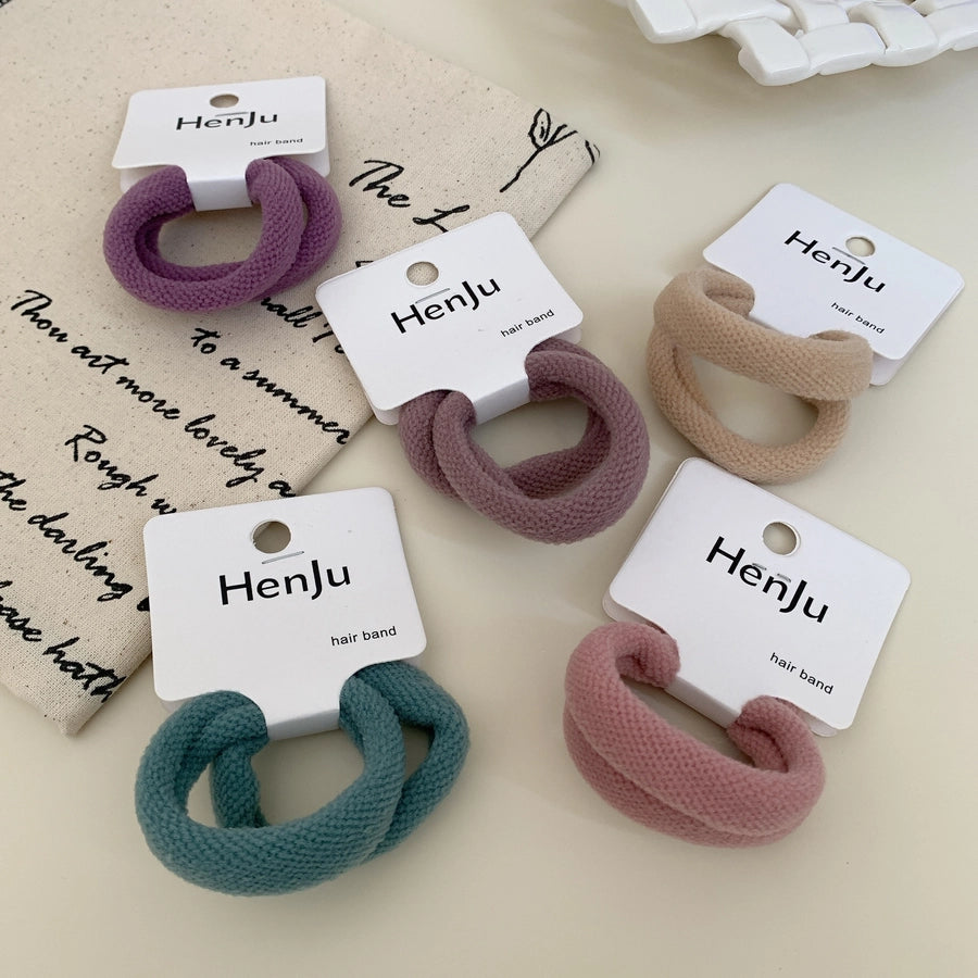 Women's Elegant Streetwear Solid Color Hair Tie