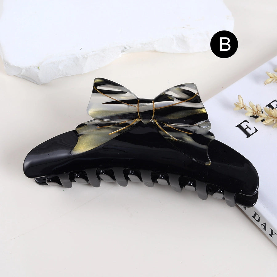 Women's Elegant Retro Bow Knot Acetic acid sheets Hair Claws