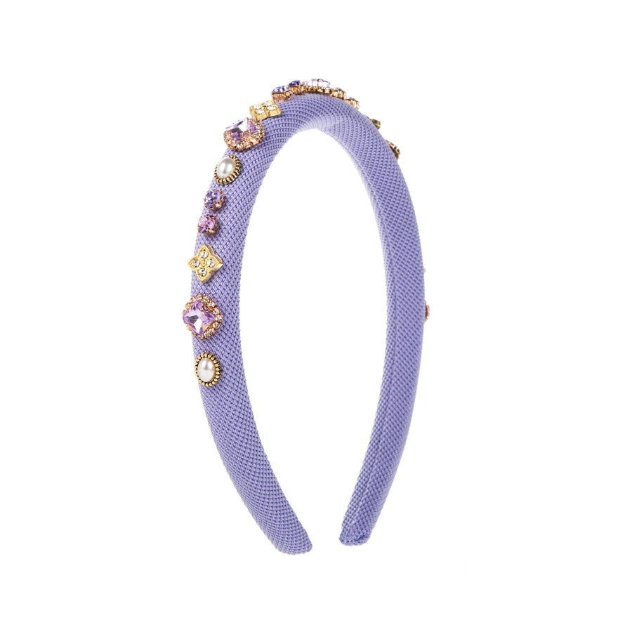 casual elegant sweet flower imitation pearl rhinestone inlay rhinestones pearl hair band