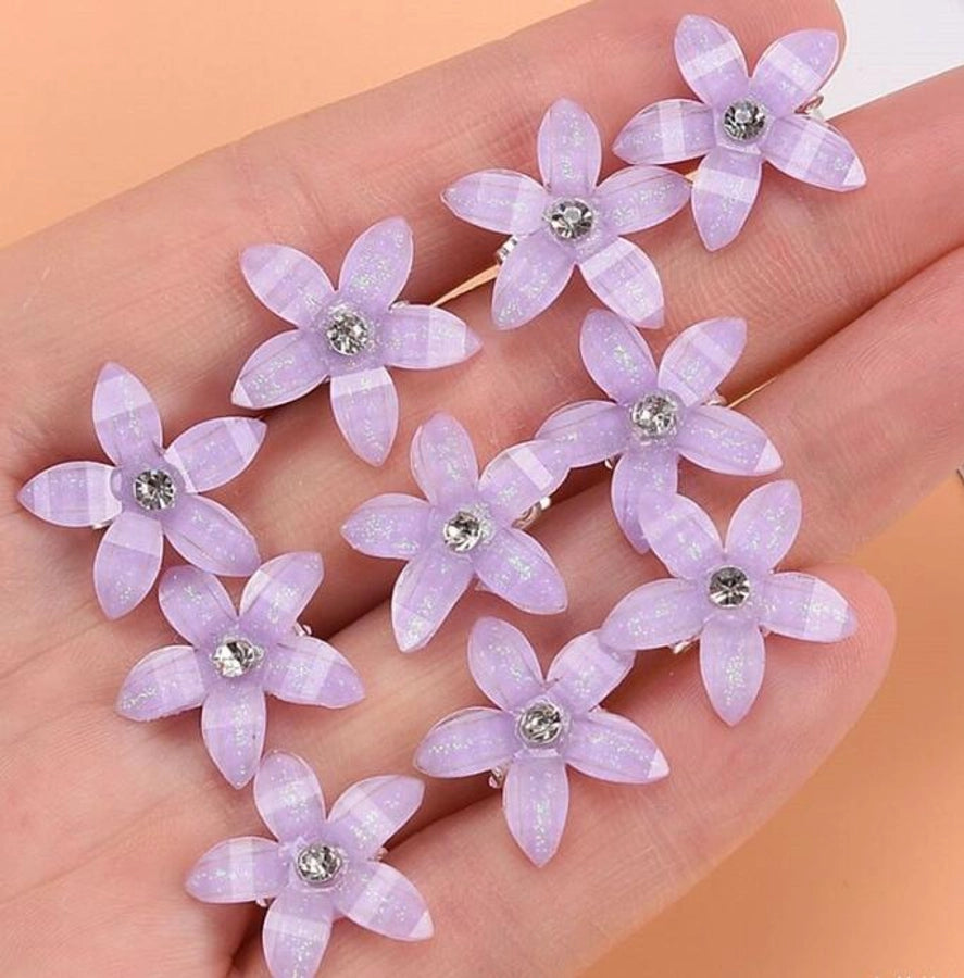 Children's Flower Small Grab Hair Accessories Girl's Braided Hair Buckle Head Flower Little Girl's Mini Grab Small Hairpin Headwear