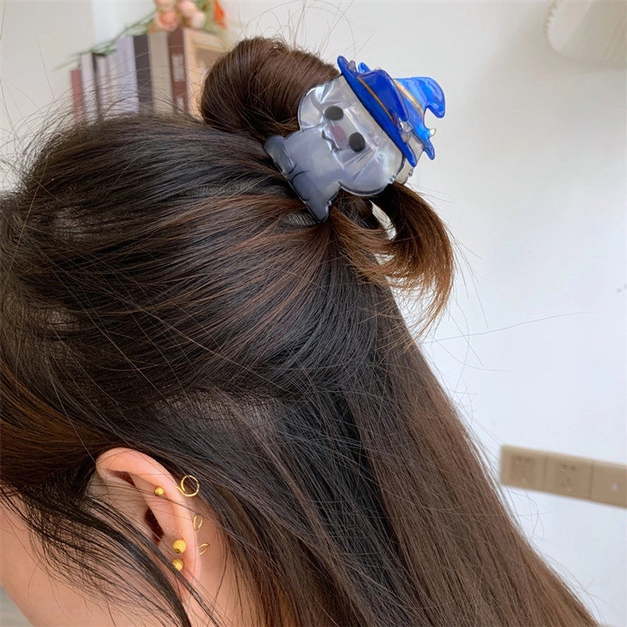 Halloween Little Ghost Acrylic Jaw Clip Niche Creative Design Small and Medium Hair Claw Shark Clip New Hair Accessories