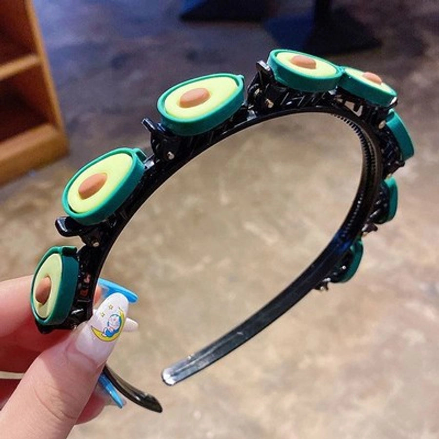 kid's cute cartoon fruit cloth hair band