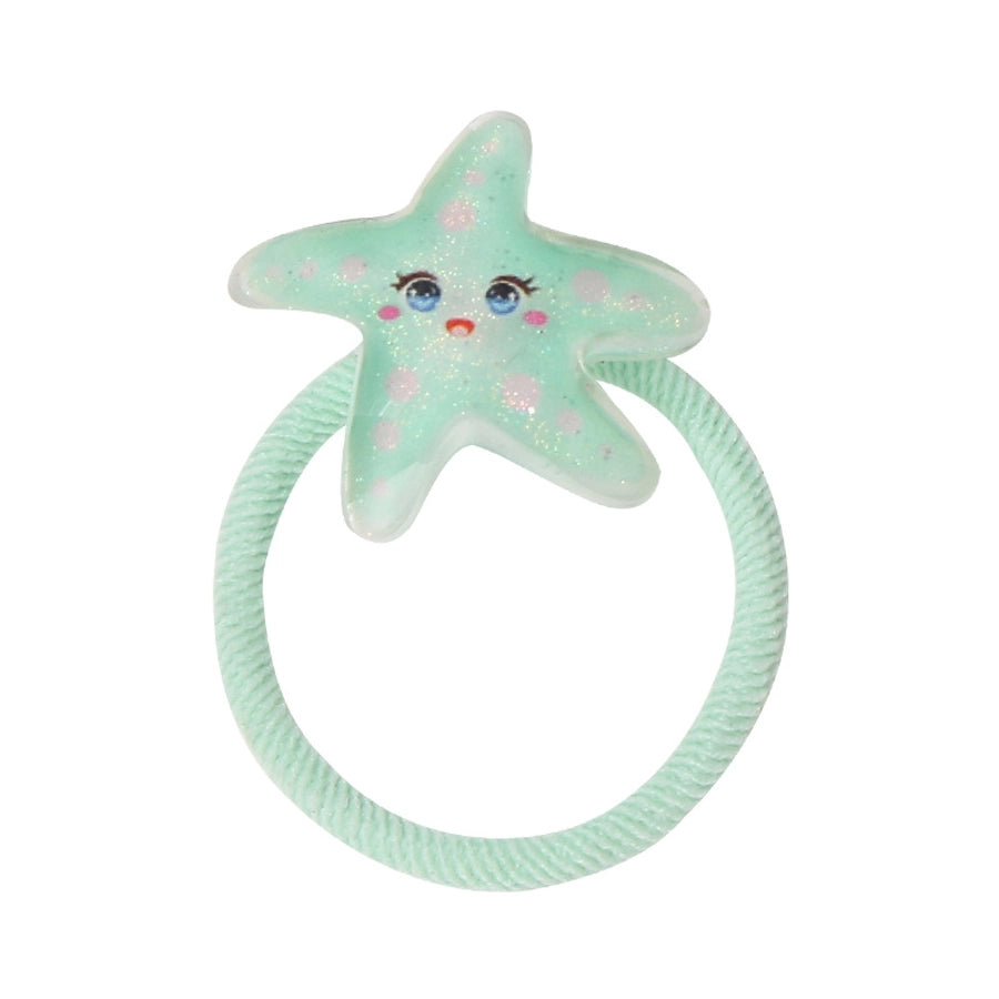 princess sweet hippocampus mermaid shell cloth resin hair tie