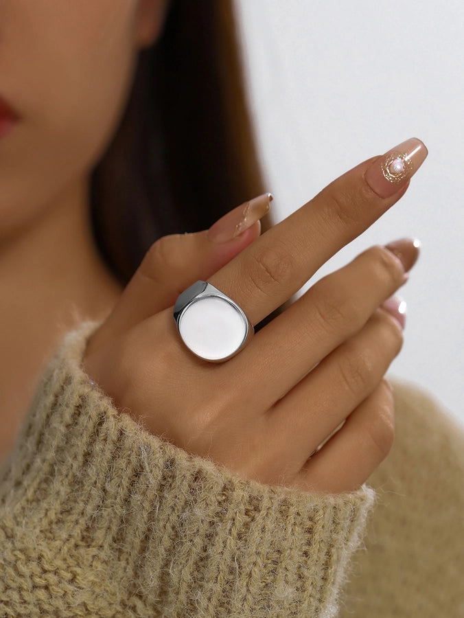 Jewelry Simple Style Streetwear Geometric 304 Stainless Steel Rings