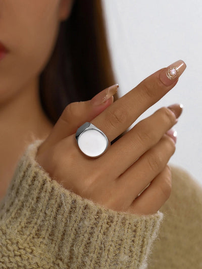 Jewelry Simple Style Streetwear Geometric 304 Stainless Steel Rings