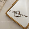 simple style solid color alloy plating hairpin