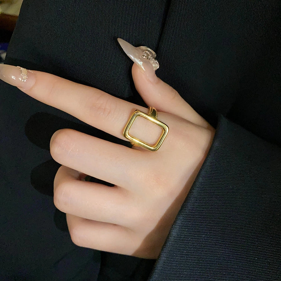 Copper Plating Geometric Open Rings