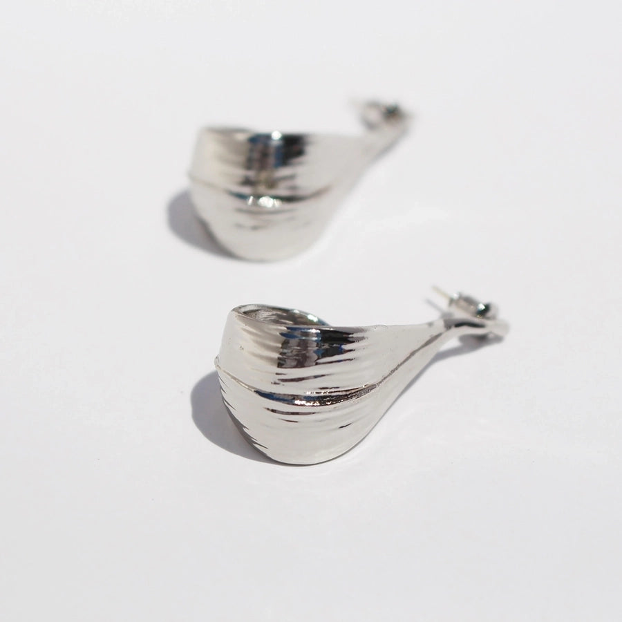 1 Pair French Style Pastoral Solid Color Geometric Plating Brass 24K Gold Plated Drop Earrings