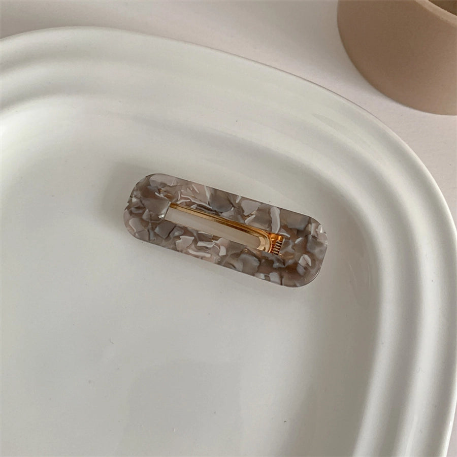 simple style flower acetic acid sheets printing hair clip 1 piece