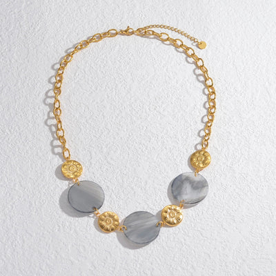 Jewelry Casual Round 304 Stainless Steel Necklace