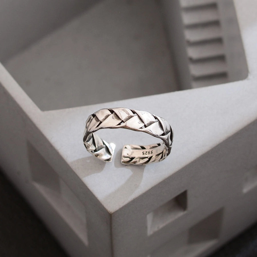 Copper Twist Open Rings