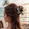 Women's Sweet Flower Plastic Resin Hair Claws