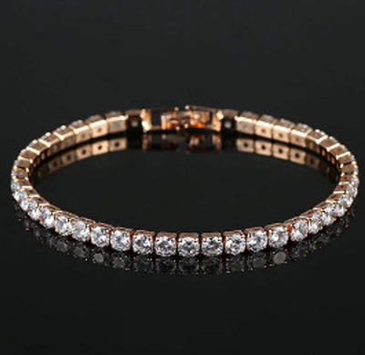 New   fashion  full diamond bracelet copper inlaid zircon bracelet women's bracelet jewelry lovers bracelet