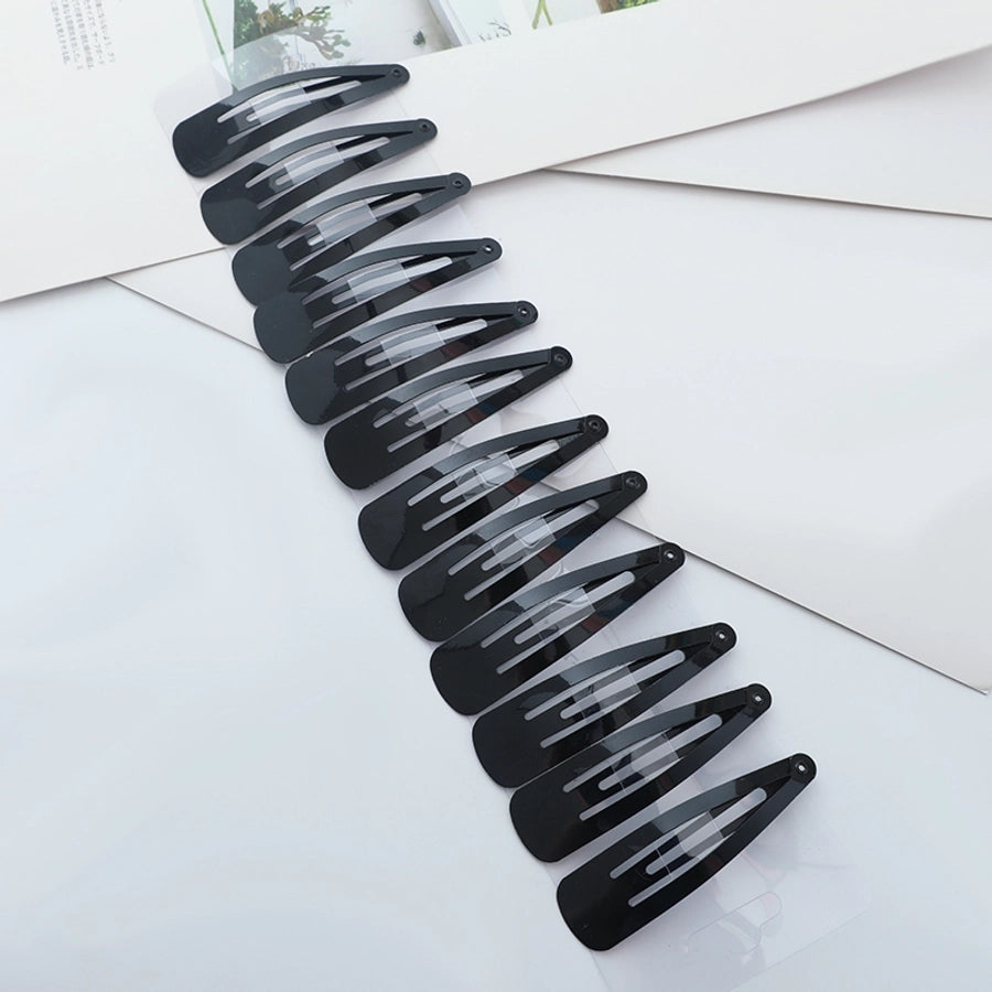 Women's Girl'S Simple Style Triangle Solid Color Iron Hair Clip