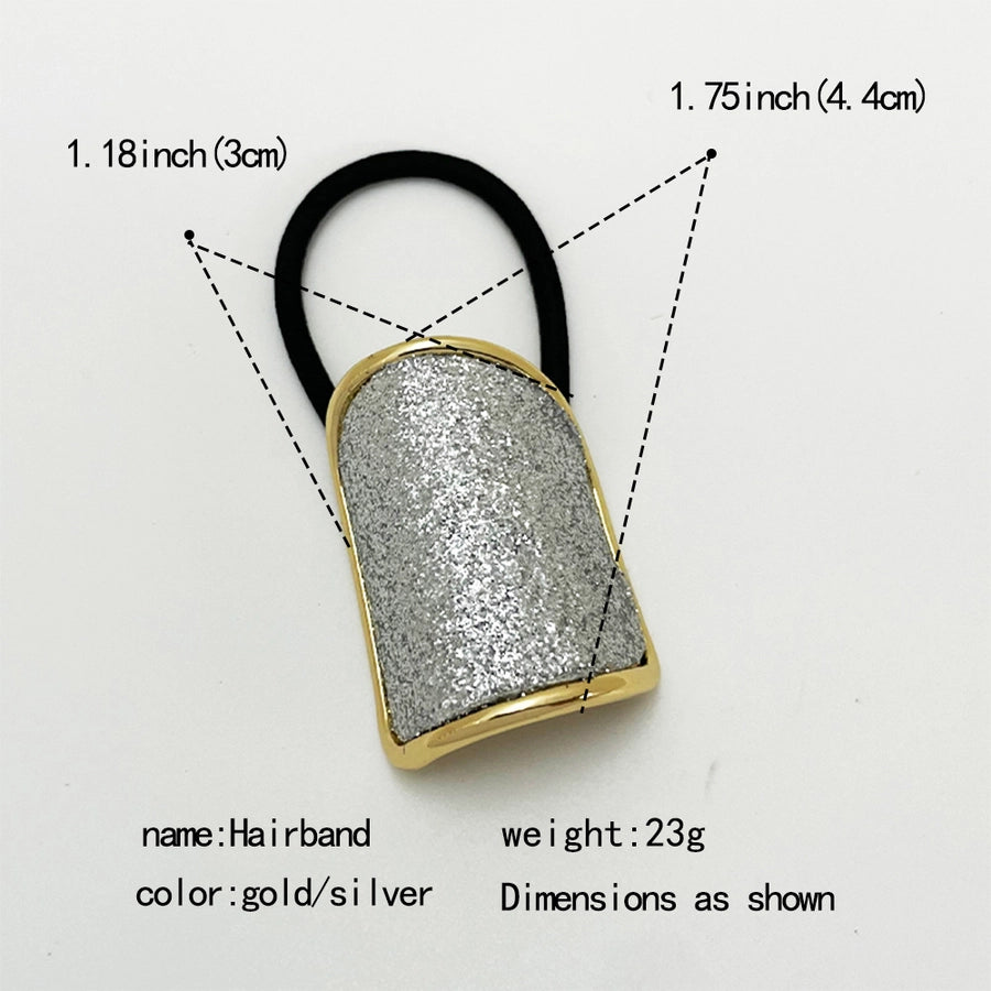 Women's Elegant Geometric Alloy Hair Tie