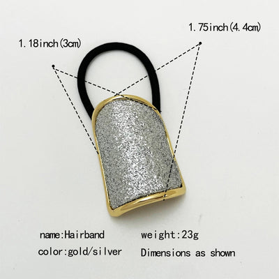 Women's Elegant Geometric Alloy Hair Tie