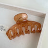Women's Korean Style IG Style Solid Color Injection Molding Hair Claws