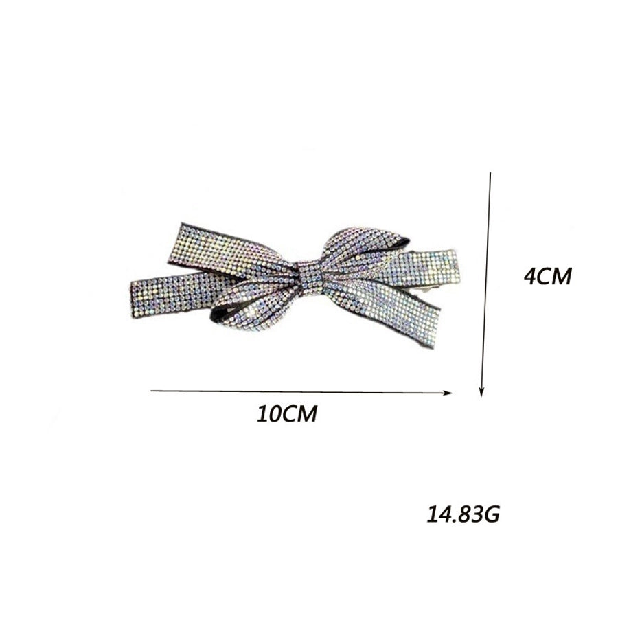 Elegant Sweet Women's Bow Knot Rhinestone Hair Clip